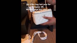 Chanel Handbag Unboxing chanel birthdaybag [upl. by Barfuss]