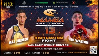 Ali Jadidi vs Lee Walton  Mamba Fight League 13 [upl. by Harmonia976]