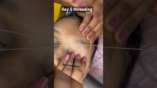 Thin eyebrow threading thineyebrowthreading shorts [upl. by Tarrel]