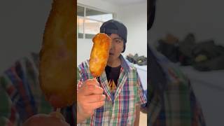 BANDERILLAS COREANAS🇰🇷🙌🏼 humor cocina corndog receta tutorial [upl. by Eednas]