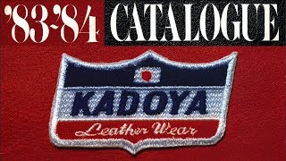 KADOYA カドヤ皮服店 カタログ 1983～1984 皮ジャンハウス 東京浅草 [upl. by Guss963]