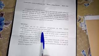 Examen Final Session Rattrapage 2018 Critique Littéraire S5720PHD [upl. by Noirb]