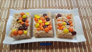 How I Make Rice Krispies Squares With Reeses Pieces [upl. by Paola]