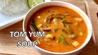 How to Make Tom Yum Soup from Scratch  OnePot Vegan Thai Soup  Healthy amp Creamy SoupCurry [upl. by Siahc]