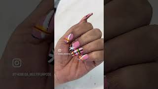 Overlay nails with clear acrylic powder acrylic powder longnails nailart [upl. by Furlani]