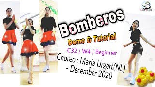 BomberosLine DanceBeginnerDemoampTutorial [upl. by Aneba166]