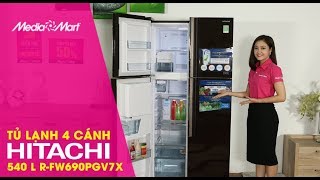 TỦ LẠNH HITACHI RFW690PGV7X  540 LÍT INVERTER  Làm lạnh cực mạnh siêu tiết kiệm điện [upl. by Ttiwed862]