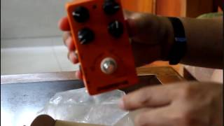 Unboxing Caline CP18 Orange Burst Overdrive Pedal [upl. by Wendye975]