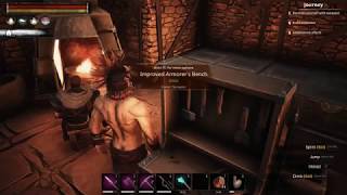 Conan Exiles Easy Hardened Brick for Imp Blacksmith and Greater Wheel of Pain [upl. by Terrye630]