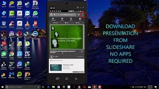 HOW TO DOWNLOAD SLIDESHARE PRESENTATION ON MOBILE  NO APP REQUIRED [upl. by Rachelle]