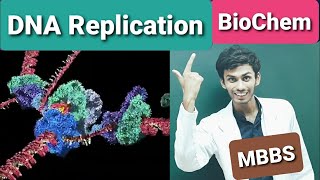 DNA Replication  Biochemistry  MBBS  Explained through Animation  By NEET AIR 223  Parth Goyal [upl. by Eldnik14]