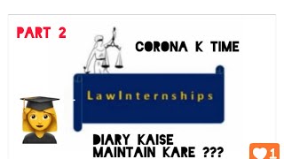 Law internship diary kaise likhe part 2 [upl. by Annis581]