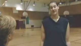 The Tallest Girl To Play At MN Basketball Tourney Amber Dvorak 67quot [upl. by Iahs]