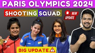 Indian Shooting Squad for Paris Olympics  Rifle and Pistol Squad for Paris Olympics 2024 [upl. by Aerdna]