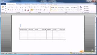 Microsoft Word 20072010  wstawianie tabeli [upl. by Arihaj]
