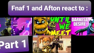 Fnaf 1 and Aftons react to William Afton songs Part 1\\100 ORIGINAL MyMi AU [upl. by Tracy]