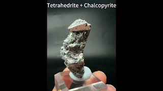 Tetrahedrite  Chalcopyrite artwork crystals crystalgem gemstone minerals quartz crystalshop [upl. by Tegan]