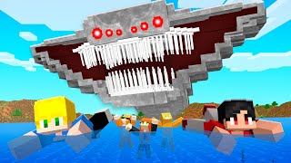 Fizemos a Maior Viagem no Oceano Perigoso do Minecraft [upl. by Dorcus]