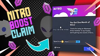 How To Claim Nitro Boost Promo Link By Using Vcc  Alienware X Discord Nitro  New Video 2024 [upl. by Bastien]