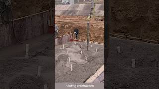 Concrete pouring process good tools relaxing satisfying machine concrete [upl. by Kipton]