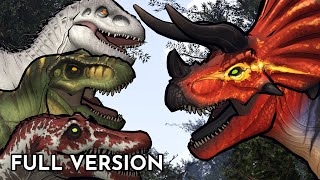 Ultimasaurus vs TRex Spinosaurus Indominus Rex  Animation Full Version [upl. by Krum]