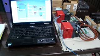 Scada With PLC Mitsubishi Q Series Network link By CCLinkMOV [upl. by Ahsikym809]