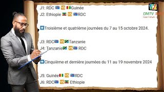 ELIM CAN 2025 le calendrier des matchs dévoilé La RDC commencera et terminera à domicile [upl. by Oicam]