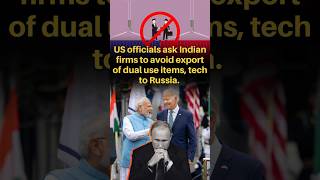 US alerts Indian Companies on export of Defence tech to Russia exports india usa china upsc [upl. by Gav]