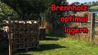 So lagerst du dein Brennholz optimal  IBC Gitterboxen als perfekte Lagermöglichkeit [upl. by Cirek]