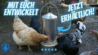 EDELTROOX Futterautomat  mit EUCH entwickelt Edelstahl Futterspender für Hühner [upl. by Hammer142]