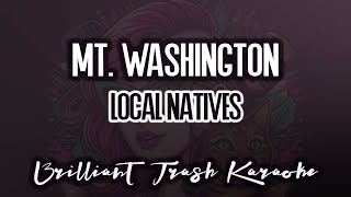 Local Natives  Mt Washington karaoke [upl. by Eendys]