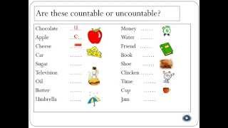 Countable and Uncountable Nouns [upl. by Siddra]