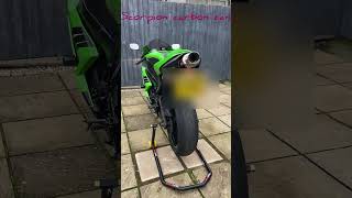 Kawasaki Ninja ZX6R 2008 scorpion exhaustno exhauststock exhaust sound [upl. by Malin517]