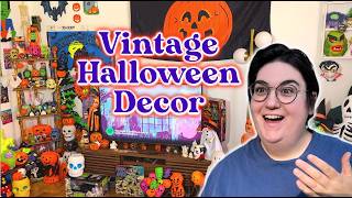 2024 VINTAGE HALLOWEEN Maximalist Room Decor Tour Vintage Halloween Collection Ideas Finds [upl. by Stillas484]