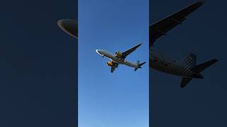 EPIC Vueling A320neo Landing at London Gatwick aviation [upl. by Calvin]