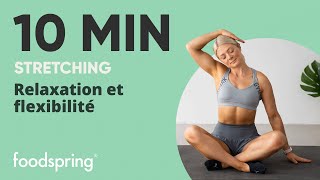 10 min stretching  flexibilité  sport a la maison  foodspring®  growingannanas [upl. by Dituri509]