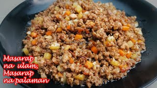 EASY TO COOK GINISANG PORK GINILING WITH OYSTER SAUCE  MASARAP NA ULAM  MASARAP IPALAMAN [upl. by Santa]