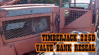 TIMBERJACK 225D LOG SKIDDER VALVE BANK RESEAL  MONKEY BUSINESS 108 [upl. by Atinuaj]