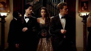 TVD 3x14  Elena arrives at the Mikaelsons ball  Delena Scenes HD [upl. by Tiossem426]