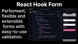 Mastering React Hook Form Input Validation Yup in React Native [upl. by Jurkoic]