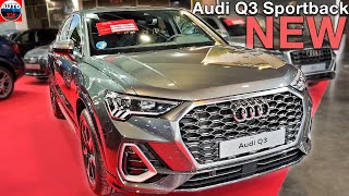 All NEW Audi Q3 Sportback 2024  Visual REVIEW exterior amp interior Trunk Size [upl. by Krahling]