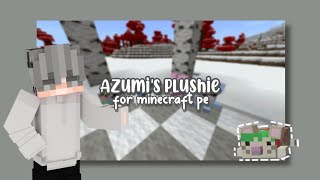 Azumis Plushie Addon  for mcpemcbe  addon review  ItzHiraku [upl. by Artemas]