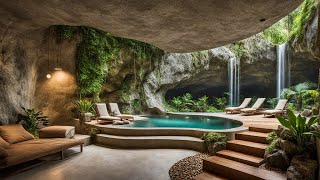 LIVING in a CAVE This MODERN CAVE HOUSE Will Blow Your Mind Luxury Underground interior design [upl. by Noillid918]