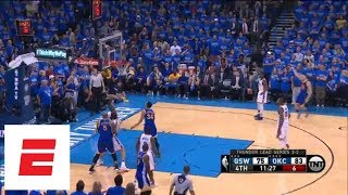 Klay Thompsons 2016 Western Conference finals Game 6 performance vs Thunder  ESPN Archives [upl. by Emiaj]