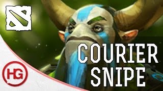 Natures Prophet Level 1 Courier Snipe Dota 2 [upl. by Moss]