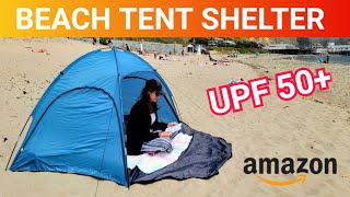 Amazing Beach Tent Sun Shelter Set Up Video from Amazon [upl. by Yhtorod]