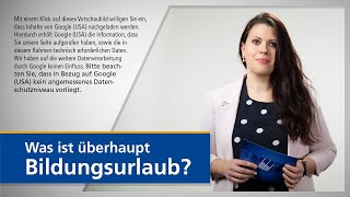 Was ist Bildungsurlaub DAATechnikum [upl. by Nawud]