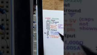 Thermal Camera Comparing Resistor Heat Wattage with 7805 Voltage Regulator voltageregulator [upl. by Gillmore]