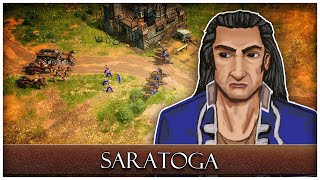 5 Saratoga  Age of Empires III  Fire Campaign HARD Difficulty [upl. by Portie595]