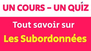 Comment identifier FACILEMENT les SUBORDONNÉES [upl. by Oivat670]